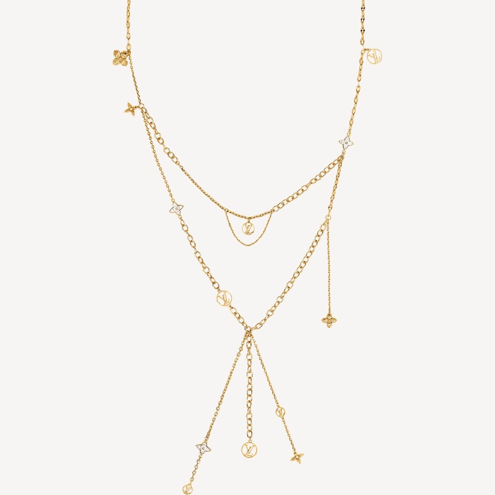 Louis Vuitton Blooming Strass Sautoir Necklace